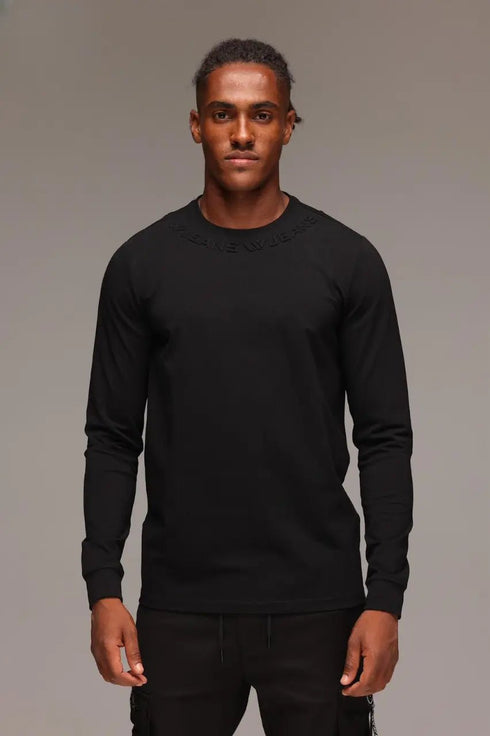 Wjeans Tshirt for man דבליו ג'ינס טישרט חולצה שרוול ארוך בצבע שחור